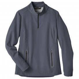 North End NE401W Ladies Quest Stretch Quarter-Zip - Carbon/Black
