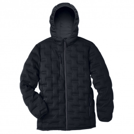North End NE708 Men\'s Loft Puffer Jacket - Black/Carbon