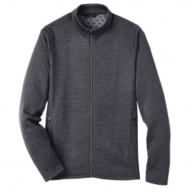North End NE712 Men\'s Flux 2.0 Full-Zip Jacket - Black Heather/Carbon