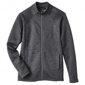 North End NE712W Ladies Flux 2.0 Full-Zip Jacket - Black Heather/Carbon