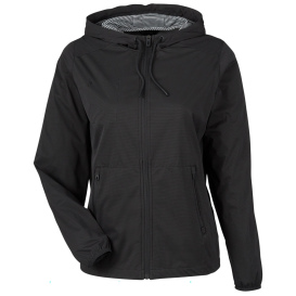 North End NE75W Ladies Network Lightweight Jacket - Black Heather