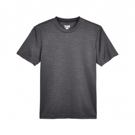 Team 365 TT11HY Youth Sonic Heather Performance T-Shirt - Dark Grey Heather