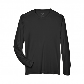 Team 365 TT11L Men\'s Zone Performance Long Sleeve T-Shirt - Black