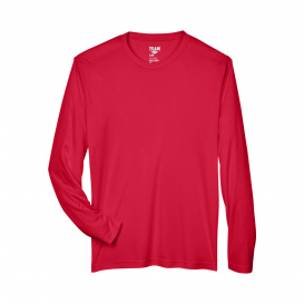 Team 365 TT11L Men\'s Zone Performance Long Sleeve T-Shirt - Sport Red