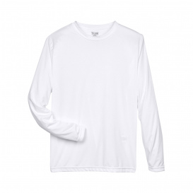 Team 365 TT11L Men\'s Zone Performance Long Sleeve T-Shirt - White