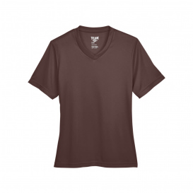 Team 365 TT11W Ladies Zone Performance T-Shirt - Sport Dark Brown