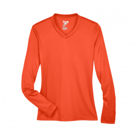 Team 365 TT11WL Ladies Zone Performance Long Sleeve T-Shirt - Sport Orange