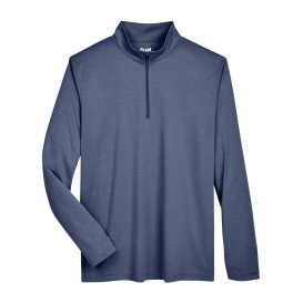 Team 365 TT31H Men's Zone Sonic Heather Performance Quarter-Zip - Sport Dark Navy Heather