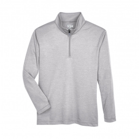 Team 365 TT31HY Youth Zone Sonic Heather Performance Quarter-Zip - Athletic Heather