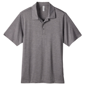 Team 365 TT51H Men\'s Zone Sonic Heather Performance Polo - Dark Grey Heather
