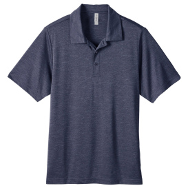Team 365 TT51H Men's Zone Sonic Heather Performance Polo - Sport Dark Navy Heather