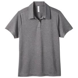 Team 365 TT51HW Ladies Zone Sonic Heather Performance Polo - Dark Grey Heather