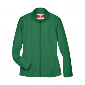 Team 365 TT80W Ladies Leader Soft Shell Jacket - Sport Dark Green