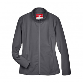 Team 365 TT80W Ladies Leader Soft Shell Jacket - Sport Graphite
