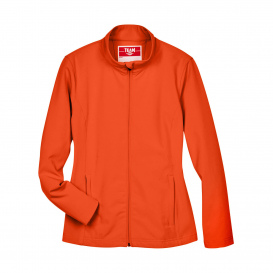 Team 365 TT80W Ladies Leader Soft Shell Jacket - Sport Orange