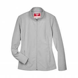Team 365 TT80W Ladies Leader Soft Shell Jacket - Sport Silver