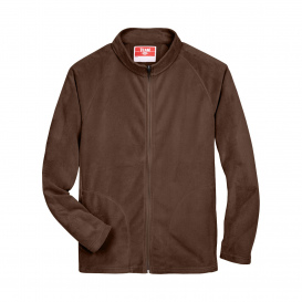 Team 365 TT90 Men\'s Campus Microfleece Jacket - Sport Dark Brown