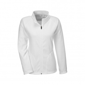 Team 365 TT90W Ladies Campus Microfleece Jacket - White