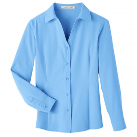 UltraClub UC500W Ladies Bradley Performance Woven Shirt - Columbia Blue