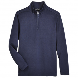UltraClub UC792 Men\'s Coastal Pique Fleece 1/4-Zip - Navy