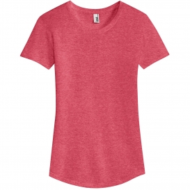 Anvil 6750L Ladies Tri-Blend Tee - Heather Red