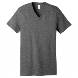 Bella + Canvas BC3005 Unisex Jersey Short Sleeve V-Neck Tee - Asphalt Slub