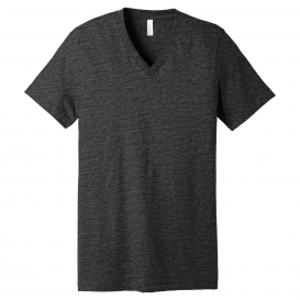 Bella + Canvas BC3005 Unisex Jersey Short Sleeve V-Neck Tee - Charcoal-Black Slub