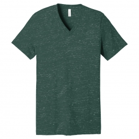 Bella + Canvas BC3005 Unisex Jersey Short Sleeve V-Neck Tee - Forest Marble