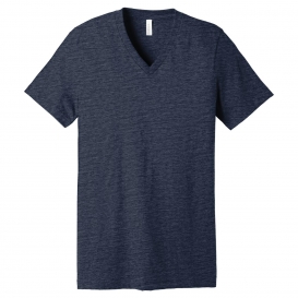Bella + Canvas BC3005 Unisex Jersey Short Sleeve V-Neck Tee - Navy Slub