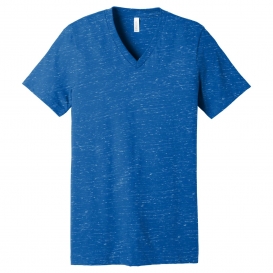 Bella + Canvas BC3005 Unisex Jersey Short Sleeve V-Neck Tee - True Royal Marble
