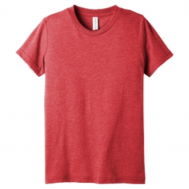 Bella + Canvas BC3413Y Youth Triblend Short Sleeve Tee - Red Triblend
