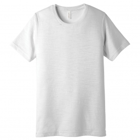 Bella + Canvas BC3650 Unisex Poly-Cotton Short Sleeve Tee - White Slub