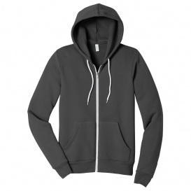 Bella + Canvas BC3739 Unisex Sponge Fleece Full-Zip Hoodie - Asphalt