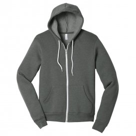 Bella + Canvas BC3739 Unisex Sponge Fleece Full-Zip Hoodie - Deep Heather