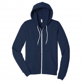 Bella + Canvas BC3739 Unisex Sponge Fleece Full-Zip Hoodie - Navy