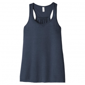 Bella + Canvas BC8800 Women's Flowy Racerback Tank - Heather Navy ...