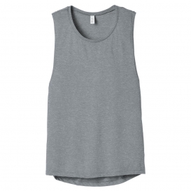 Bella + Canvas BC8803 Women's Flowy Scoop Muscle Tank - Athletic Heather