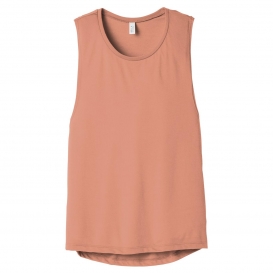 Bella + Canvas BC8803 Women's Flowy Scoop Muscle Tank - Sunset