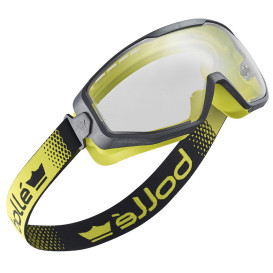 Bolle SPECN10W Spectrum Safety Goggles - Vented Black/Yellow Frame - Clear CSP Platinum Anti-Fog Lens
