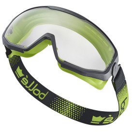 Bolle SPECN10W Spectrum Safety Goggles - Sealed Black/Lime Frame - Clear CSP Platinum Anti-Fog Lens