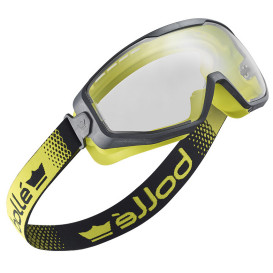 Bolle SPECN12W Spectrum Safety Goggles - Vented Black/Yellow Frame - Clear Platinum Lite Anti-Fog Lens