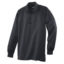 CornerStone CS410LS Select Long Sleeve Snag-Proof Tactical Polo - Charcoal