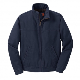 CornerStone CSJ40 Washed Duck Cloth Flannel-Lined Work Jacket - Navy