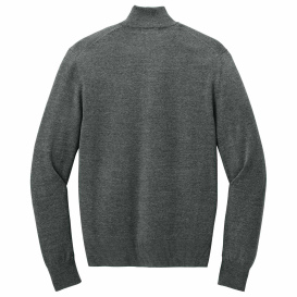 Port Authority SW2901 Easy Care Full-Zip Sweater - Charcoal Heather