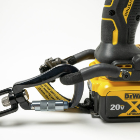 DEWALT DXDP721501 Power Tool Lanyard with Dual Carabiner - 38 in. (0.96 m) - 25 lbs. (11.3 kg) Capacity