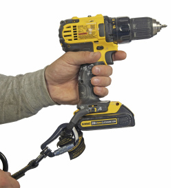 DEWALT DXDP721510 Power Tool Lanyard with Dual Carabiner - 75 in. (1.9 m) - 15 lbs. (6.8 kg)