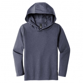 District DT139Y Youth Perfect Tri Long Sleeve Hoodie - Navy Frost