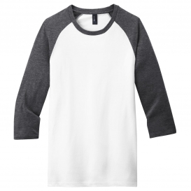 District DT6210 Young Mens Very Important Tee 3/4-Sleeve Raglan ...