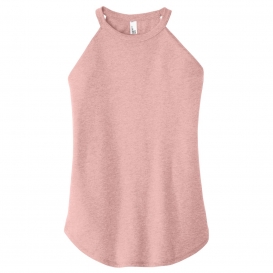 District DT137L Women\'s Perfect Tri Rocker Tank - Blush Frost
