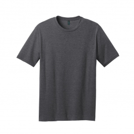 District Made DM108 Mens Perfect Blend Crew Tee - Heathered Charcoal ...